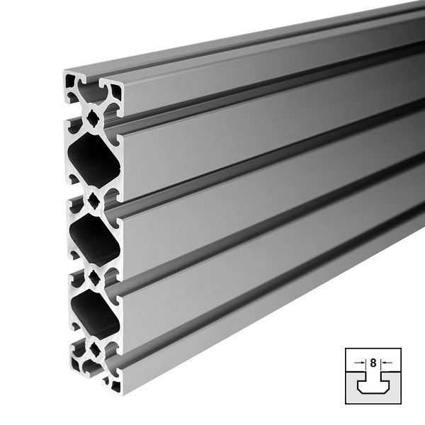 Standard Lengths 52,00 Eur M Aluminium Profile 40x160l I-Type Nut 8 